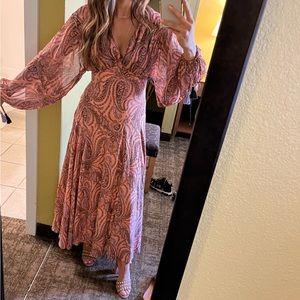 long sleeve maxi dress